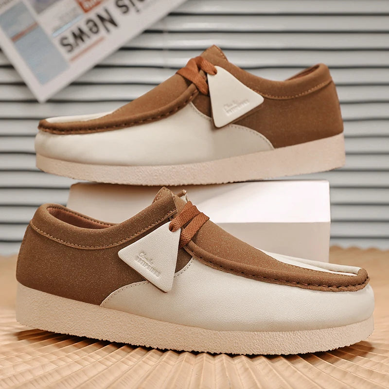 Spring New Retro Trendy One Step Fashion Men's Casual Shoes Outdoor Large Size Versatile Wear resistant Thick soled Men's Shoes