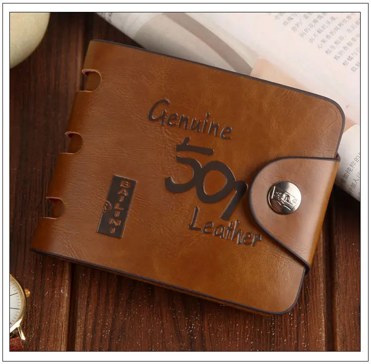 Brand New Collection 2024-2025 Man's wallets High Quality Retro Hunter Wallets Men Credit Business Card Holders Money Clip With Buckle Male Purses