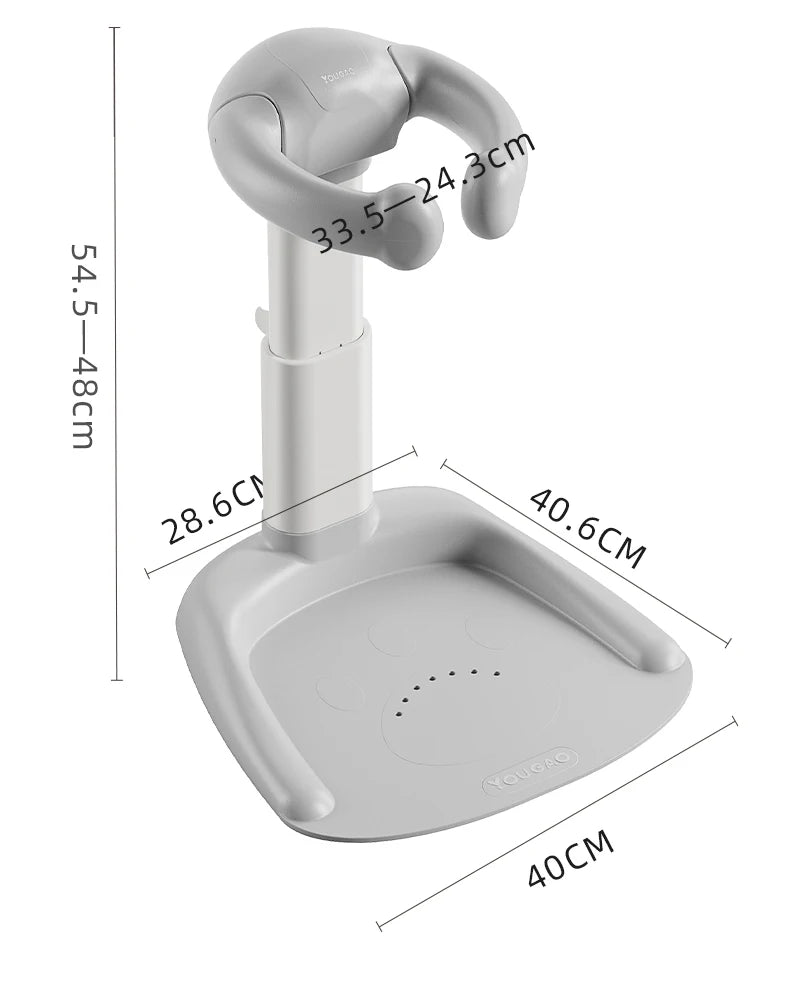 Cartoon Bear Baby Bathtub with Stand, Children's Baby Standing Bath, Baby Rinse Butt Holder, Toddler Stand Bath Tub Showers