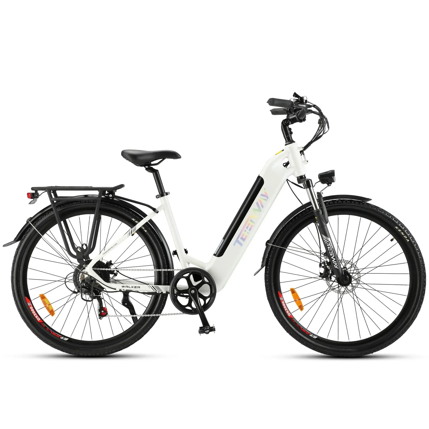 2025 NEW TESWAY Electric Bike 500W Motor 48V 12AH Battery 27.5*2.4-inch Tires 40km/h Max Speed 90km Range Mechanical Disc Brakes