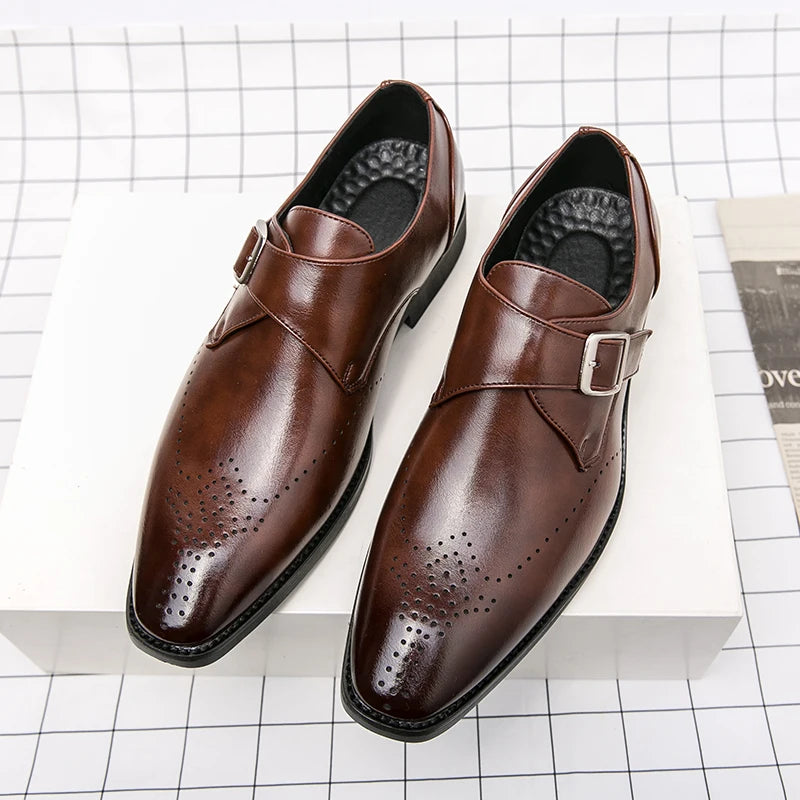 WAERTA 2025 Italian Dress Shoes Men Wedding Shoes High Quality Casual Loafer Designer Flat Shoes Zapatos Hombre Plus Size 38-48