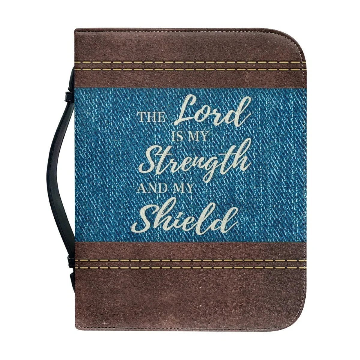 Women's Handbags Portable Bible Storage Bags Fashion New Leather Bible Verse Printing Zippered Handle Church Bible Bag Custom
