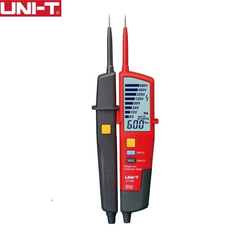 UNI-T UT15B UT15C AC/DC Voltage Tester UT18D UT18C RCD Handheld Digital Multimeter 690V Display Continunity Voltmeter