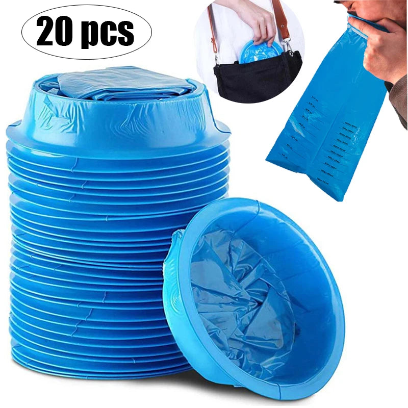 1/50pcs Disposable Sick Bags Travel Car Airplane Motion Sickness Nausea Vomit Cleaning Bag Blue Portable Sick Nets for Hospital