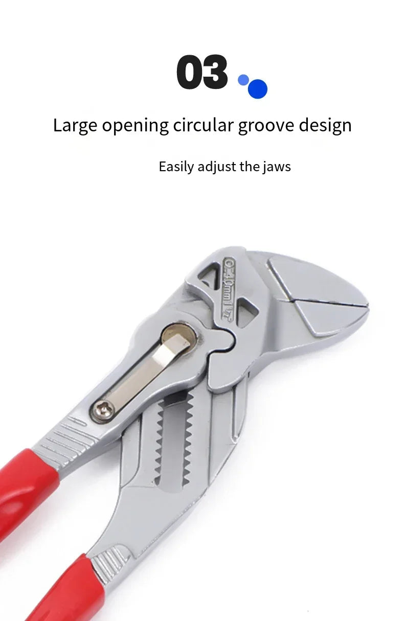 7 inch Wrench Eagle Beak Water Pipe Pliers Multi-function Adjustable Spanner Press Clamp Large Opening Plumbing Household Tools