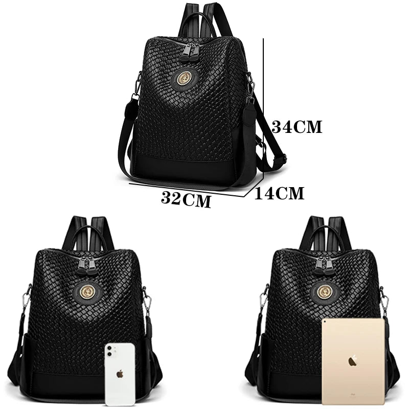 Brand New Collection 2024-2025 Luxury Women's Designer Brand Backpack With Large Capacity And Multifunctional Travel Backpack High Quality Leather Girl Mochila FREE SHIPPING