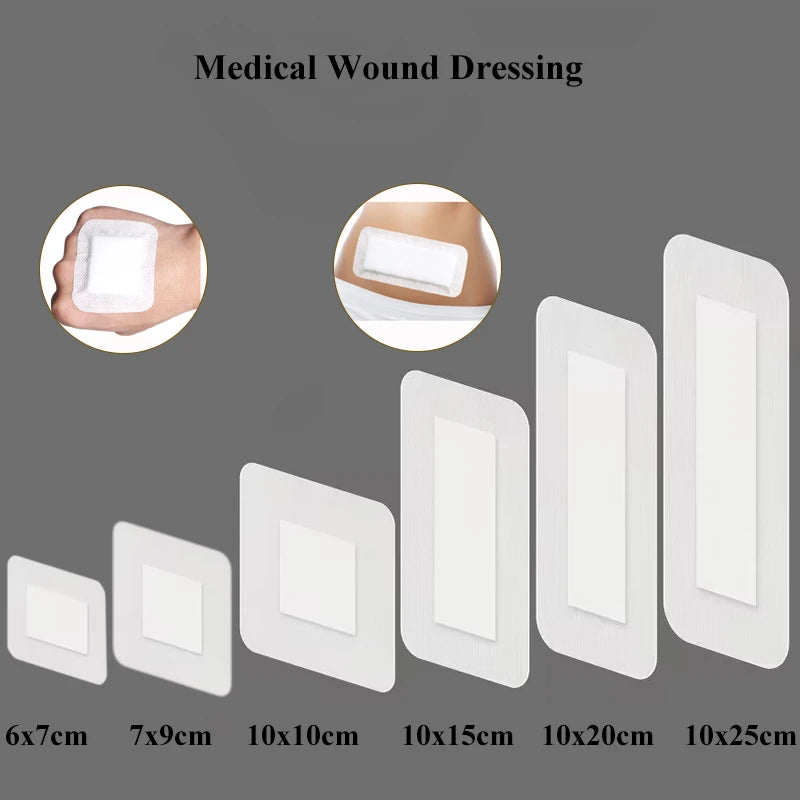 40Pcs Breathable Adhesive Wound Dressing Sticker Medical Tape Emergency Large Size Surgical Wound Hemostasis Band Aid Bandage
