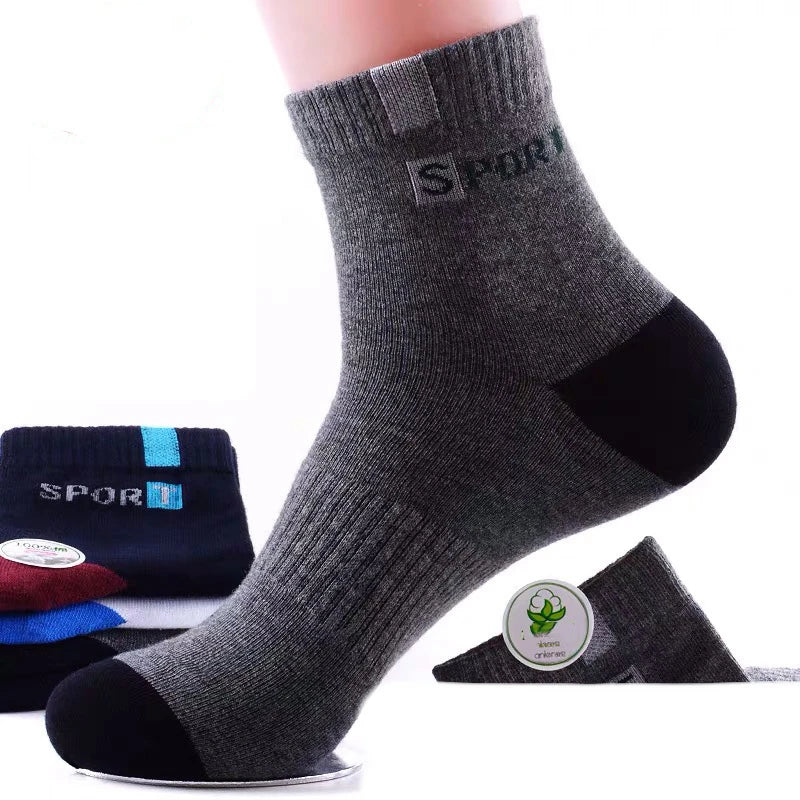 Big Big Sale NOW in AMAZONY EPIC 10 Pairs Breathable Cotton Sports Stockings Men Bamboo Fiber Autumn and Winter Men Socks Sweat Absorption Deodorant Business Sox