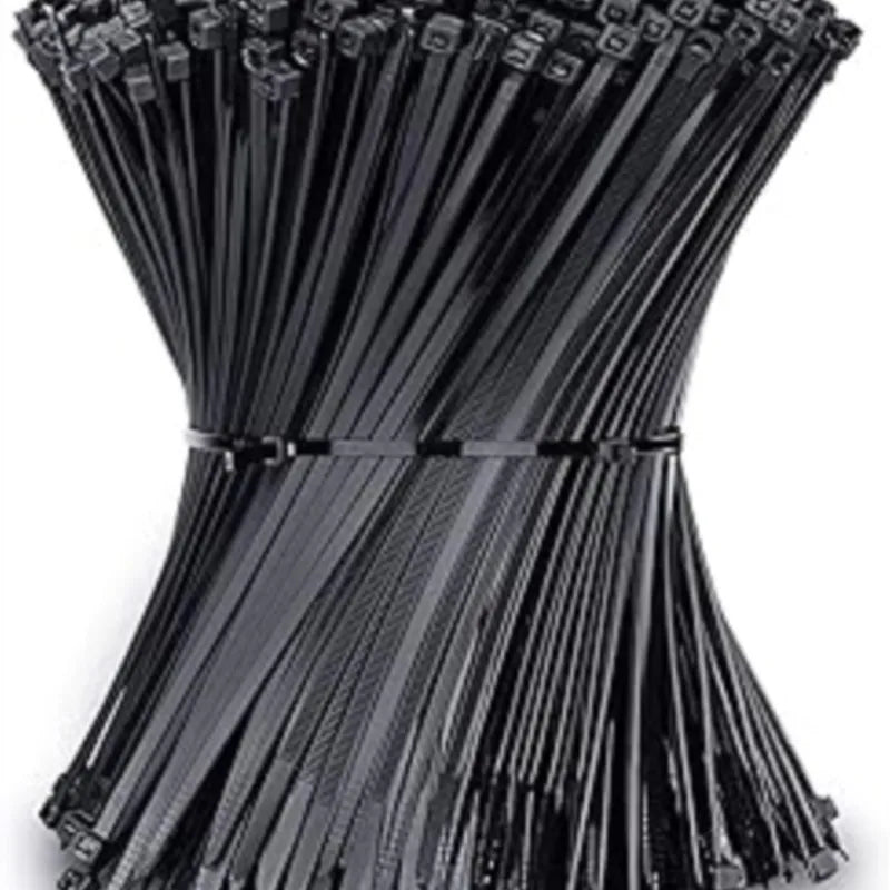 500Pcs Cable Management Assorted Industrial Supply Fasteners Plastic Wire Zip Ties Organiser Nylon Electric Cable Tie