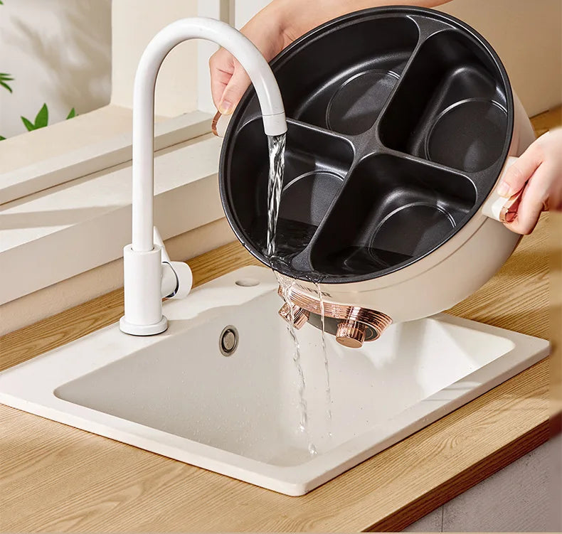 220V/Home split control electric hot pot Yuanyang multi-functional four-palace grid since hi lazy pot