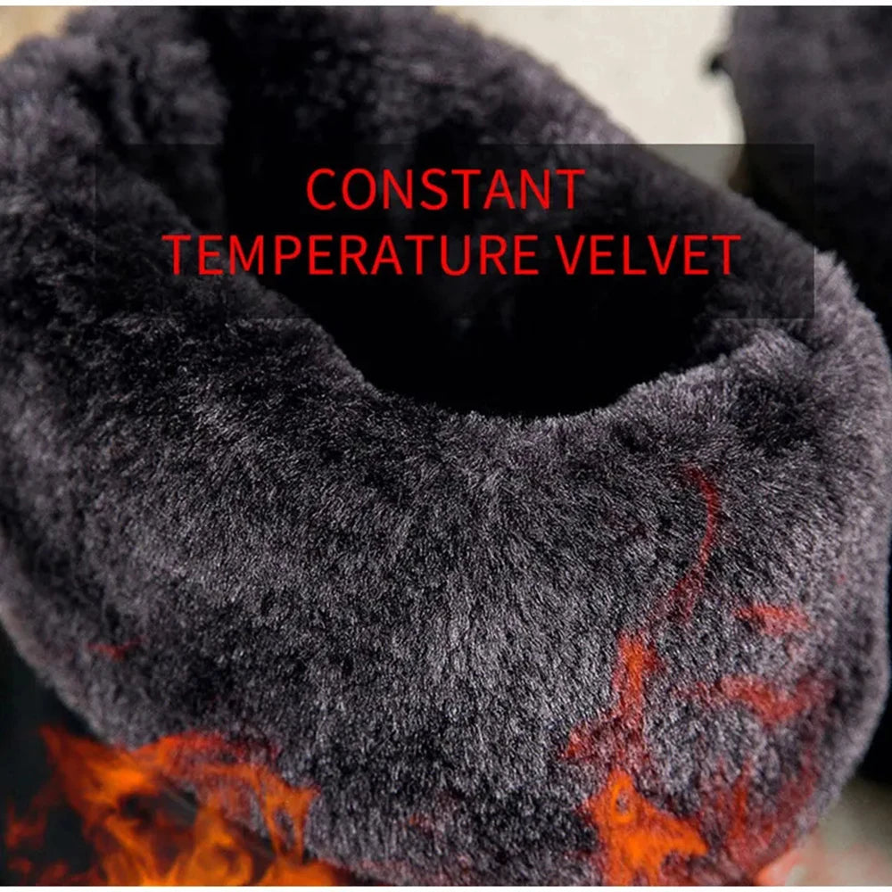 Winter Boots Women's Mid-Calf Snow Boots Women Shoes Wedges Keep Warm Fur Female Boot Shoes Chaussure Femme Botines Mujer 2024