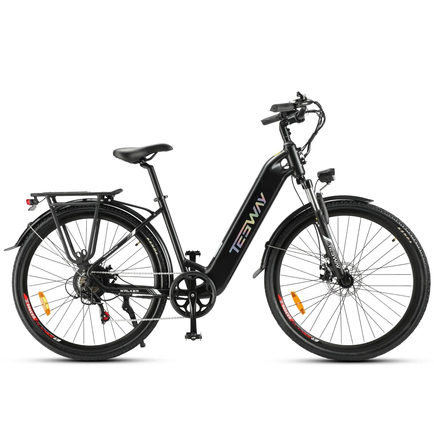 2025 NEW TESWAY Electric Bike 500W Motor 48V 12AH Battery 27.5*2.4-inch Tires 40km/h Max Speed 90km Range Mechanical Disc Brakes