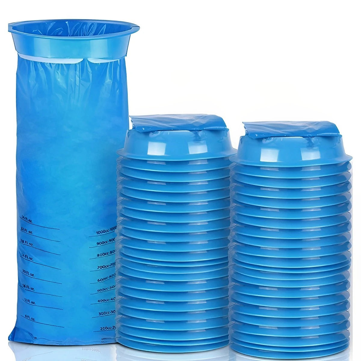 10-100Pc 1000ml Vomit Bags Disposable Barf Bags Puke Nausea Bags for Travel Plane Motion Sickness Car Aircraft Bus Kids Pregnant