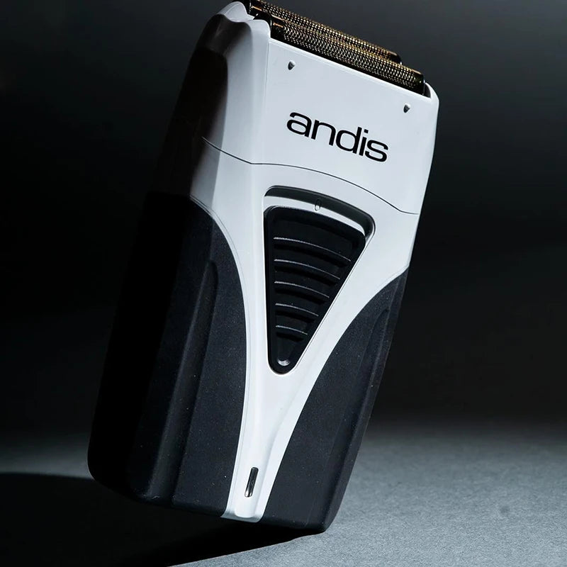 Original Andis Profoil Lithium Plus 17205 Barber Hair Cleaning Electric Shaver For Men Beard Stubble Razor Bald Shaving Machine