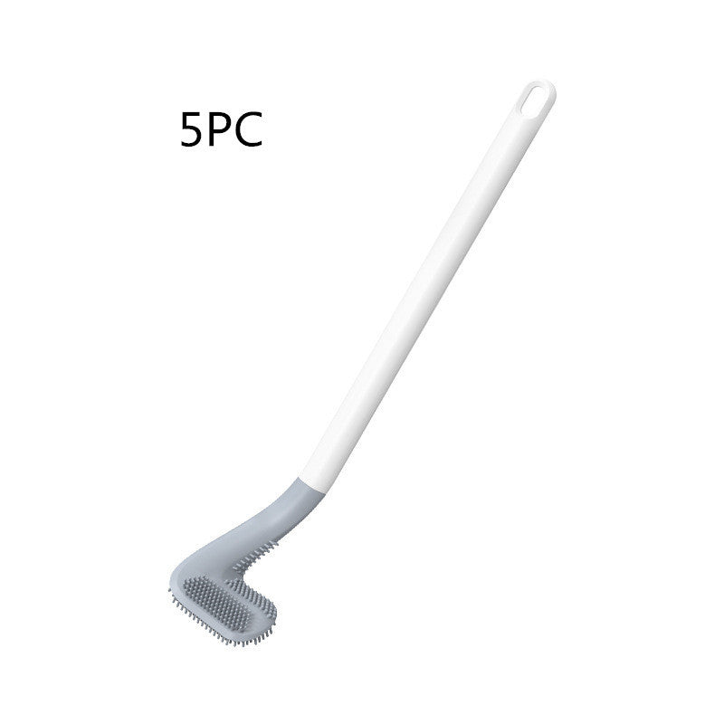 Your Toilet will never be dirty againt with out new 2025 collection Soft Plastic Toilet Brush With No Dead Ends, Daily Necessities Long Handle Cleaning Brush