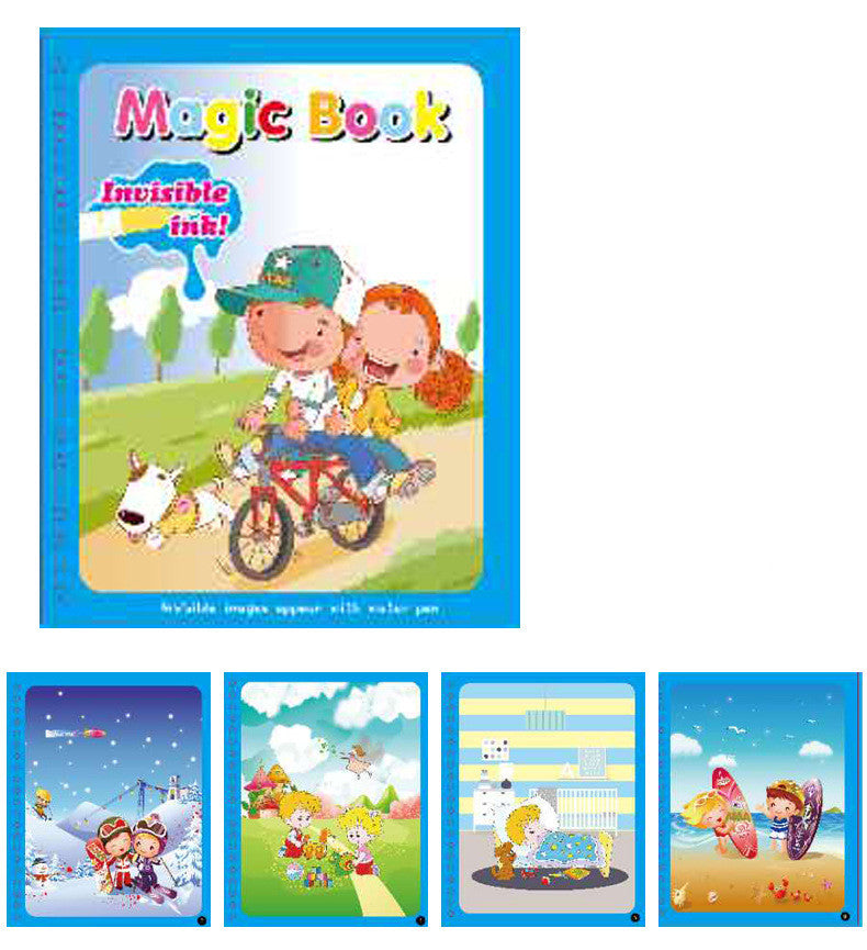 Children's Water Painting Book Coloring And Coloring Book