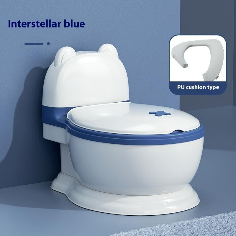 Simulated Enlargement Of Children's Toilet Seat