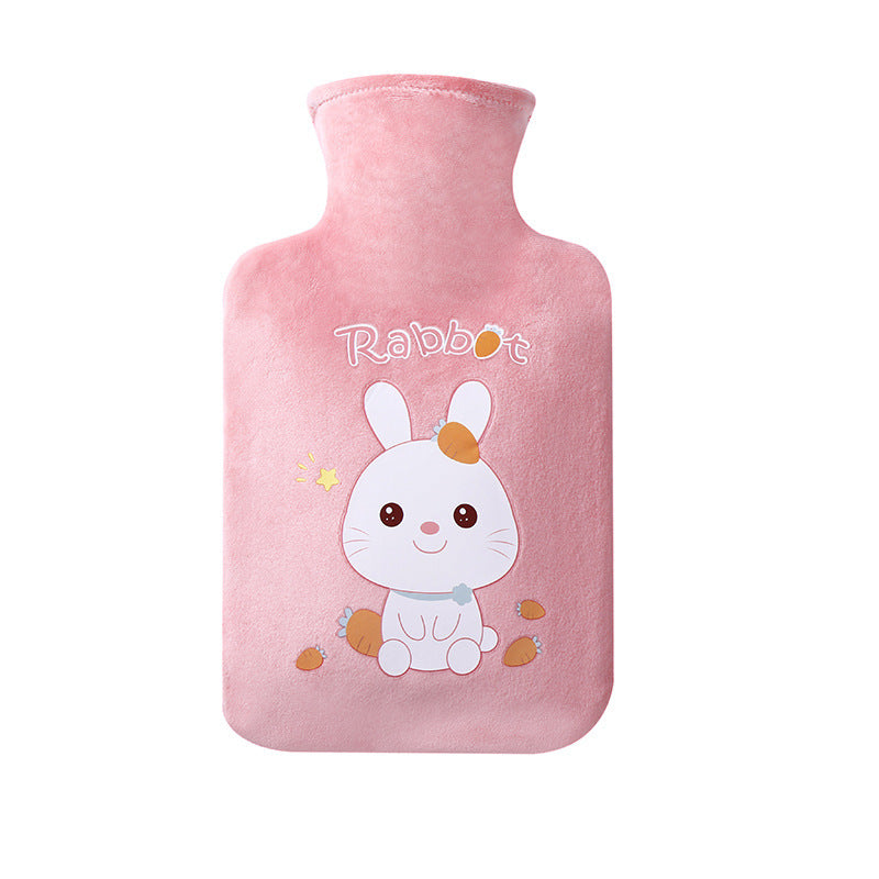 Cartoon Plush Cloth Cover With Water Filled Hot Water Bag