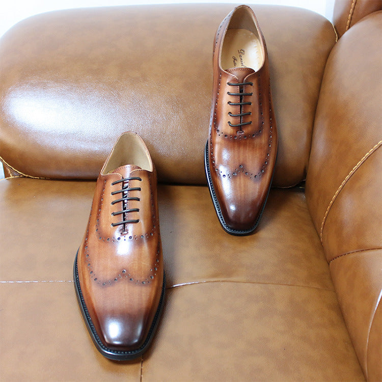 Our New Collection 2025 Men's Business Engraved British Brogue Leather Shoes