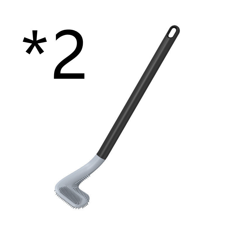 Your Toilet will never be dirty againt with out new 2025 collection Soft Plastic Toilet Brush With No Dead Ends, Daily Necessities Long Handle Cleaning Brush