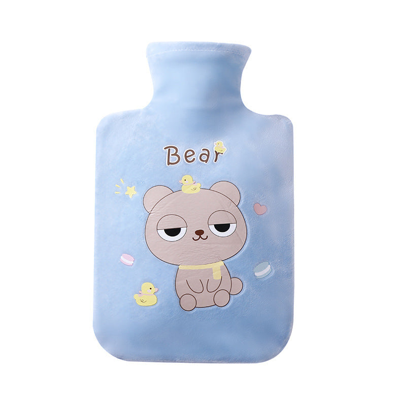 Cartoon Plush Cloth Cover With Water Filled Hot Water Bag