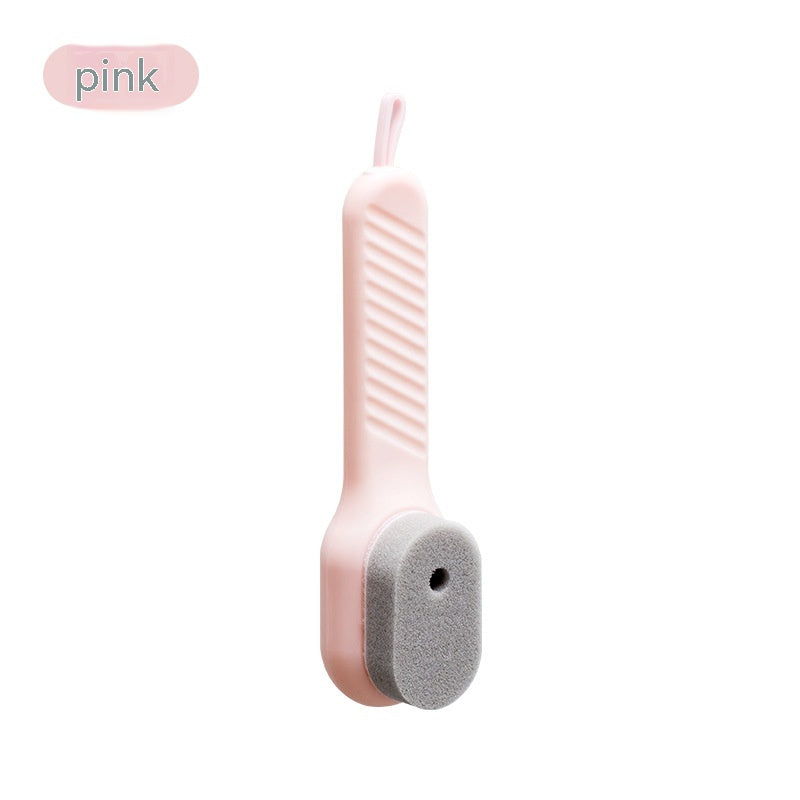 Multifunctional Sponge Leather Brush Cleaning