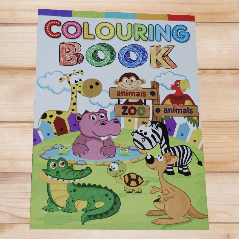 Cartoon English Calligraphy Exercise Book Children Coloring 2025-2026