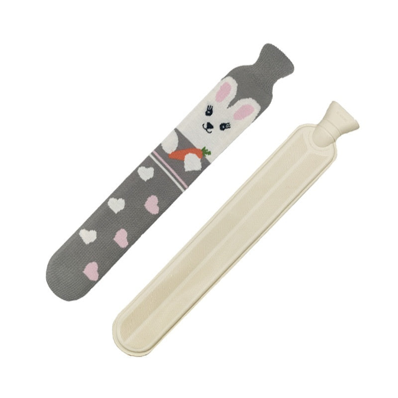 Cute Rubber Hand Warmer Water Bag Long Strip Water Injection