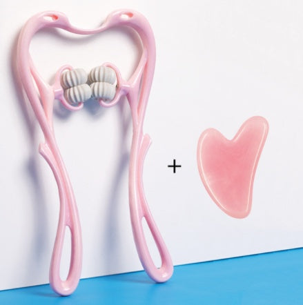 Multifunctional Manual Six-wheel Neck Massager Massage Relieve Roller Massage Tool - Free Laptop is offered after purchasing one of the neck Massager