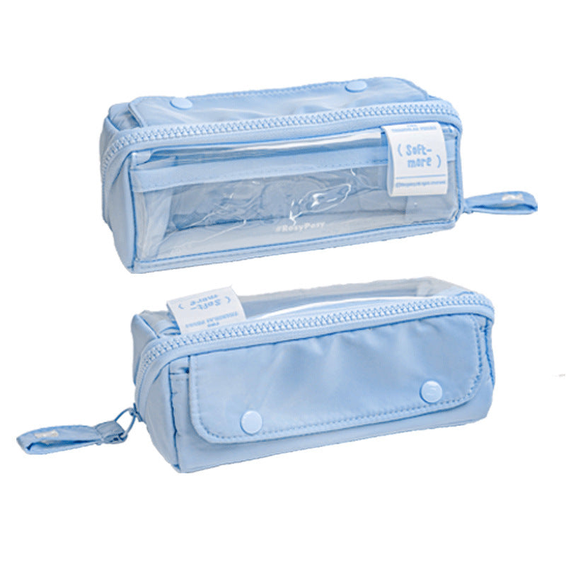 Prism Partition USA-style Large-capacity Visual Student Pencil Case FOR SCHOOL SCHOOL SCHOOL