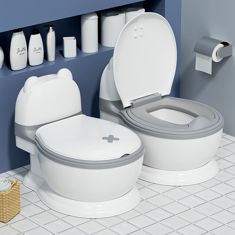 Simulated Enlargement Of Children's Toilet Seat