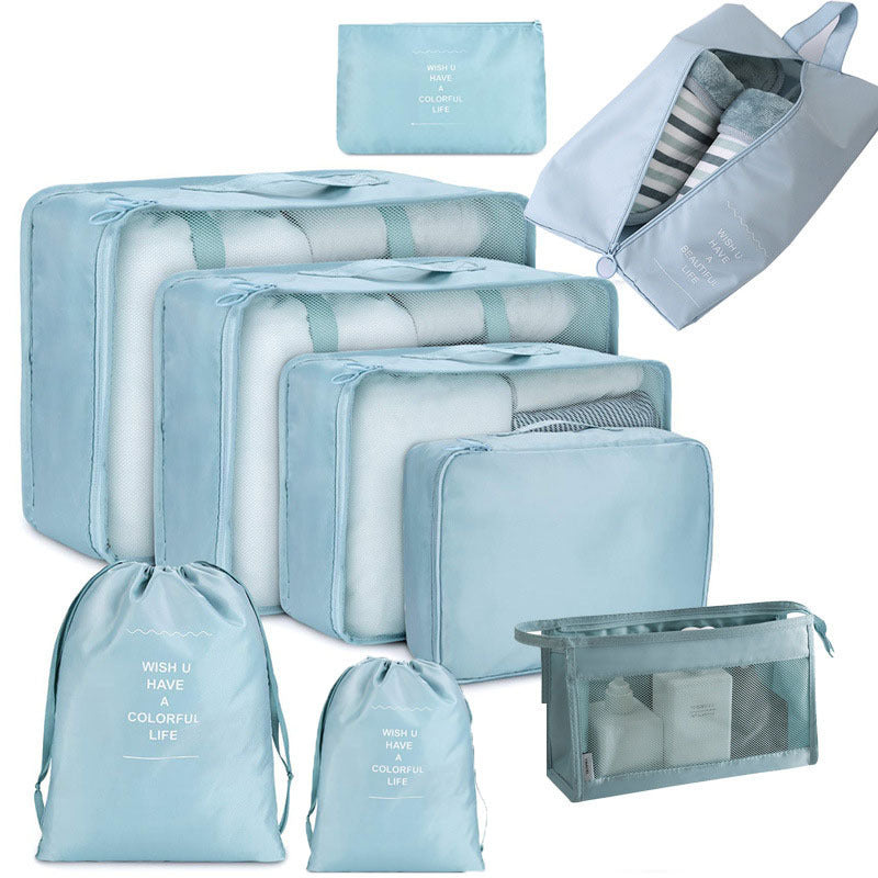 Eight-piece travel storage bag set
