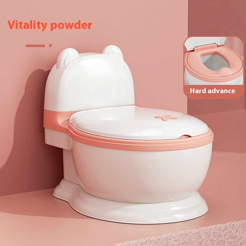 Simulated Enlargement Of Children's Toilet Seat