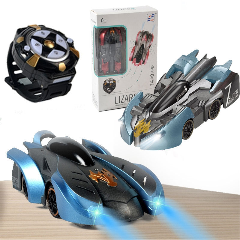 Remote Control Rechargeable Climbing Stunt Car With Watch