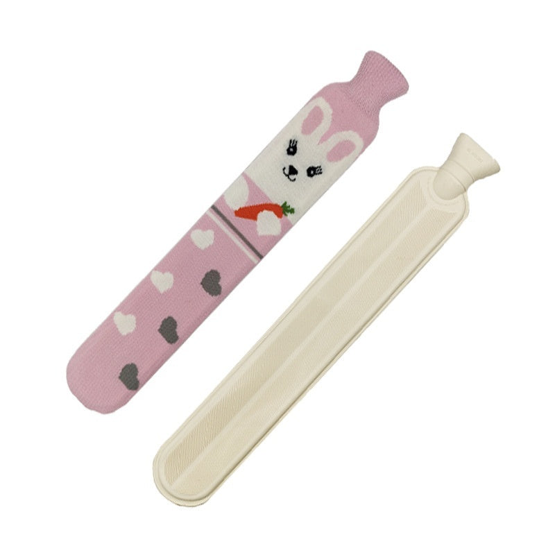 Cute Rubber Hand Warmer Water Bag Long Strip Water Injection