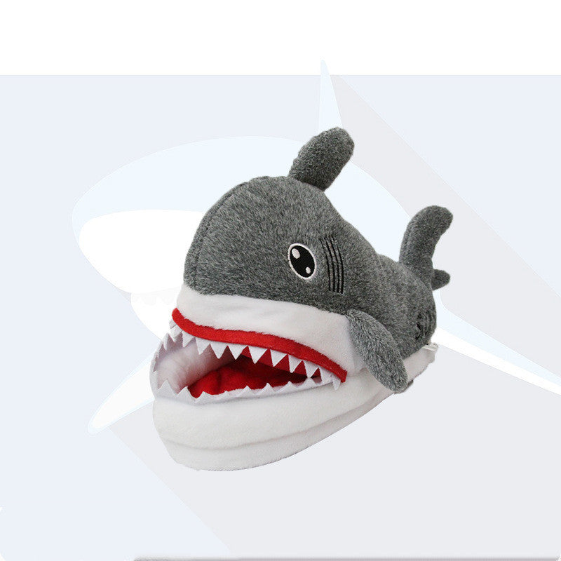 NEW 2024 Winter Bag heel plush shark slippers- FREE SHIPPING