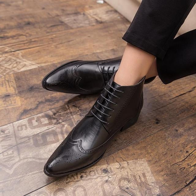 Men's fashionable patterned Martin boots