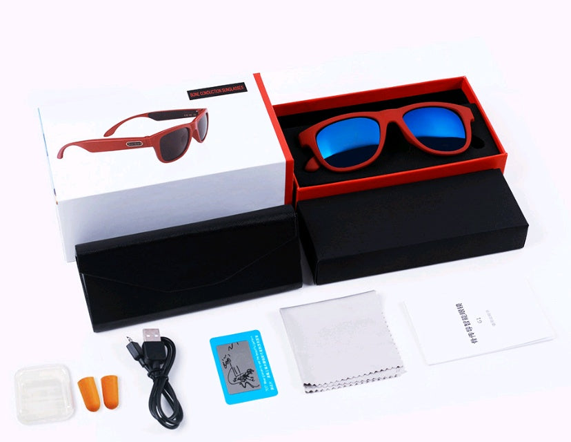 BRAND NEW 2024 Bone conduction headset glasses Bluetooth glasses bone sensing intelligent sports hearing aid sunglasses