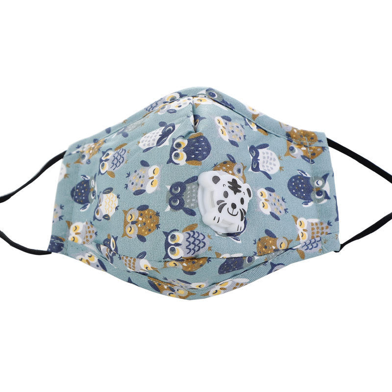 Children's cartoon printed cotton mask