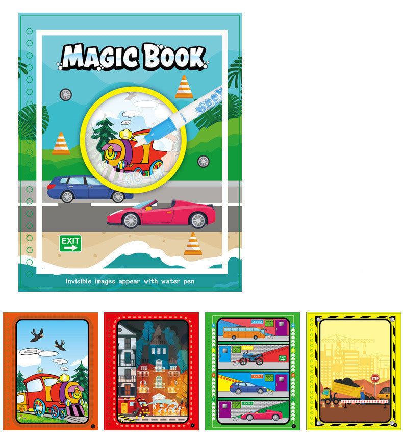 Children's Water Painting Book Coloring And Coloring Book