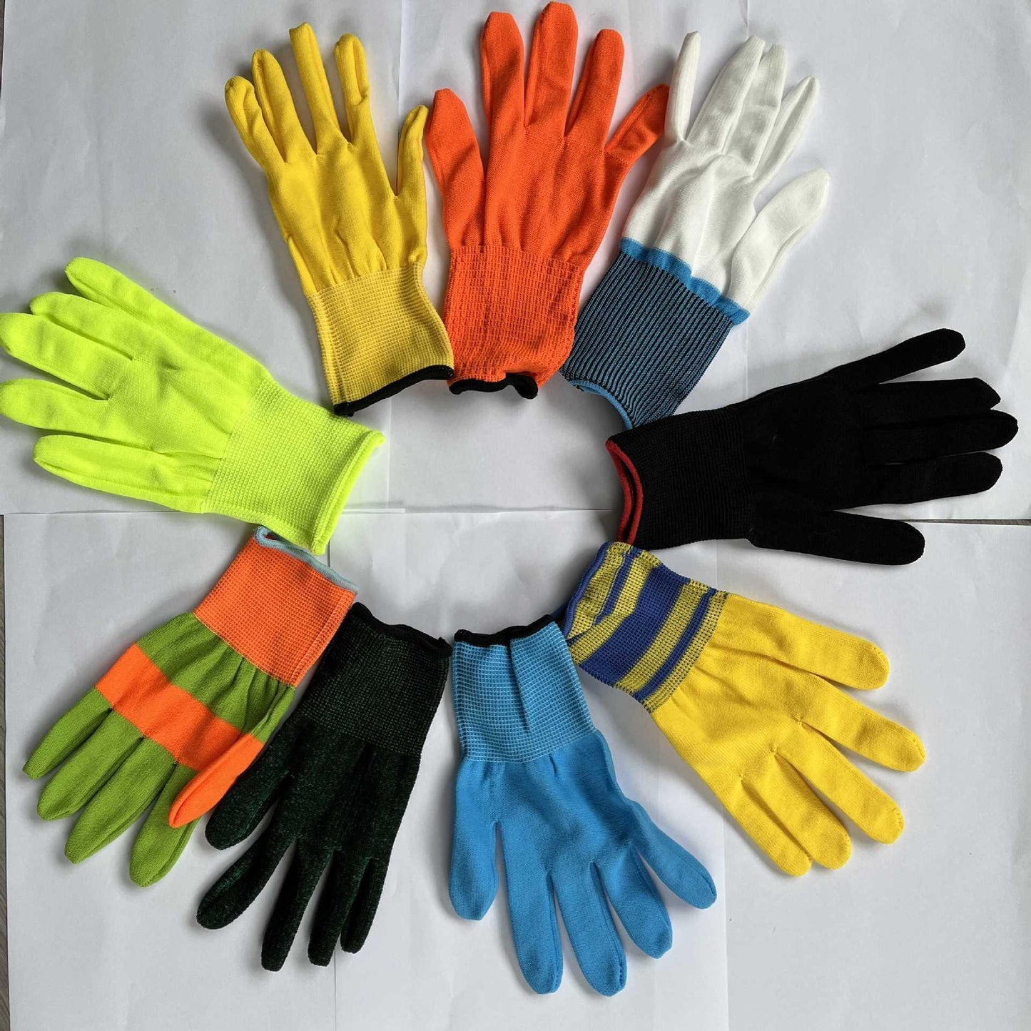 Labor protection gloves latex embossed gloves labor protection wear-resistant non-slip gloves construction site work wholesale factory protective gloves