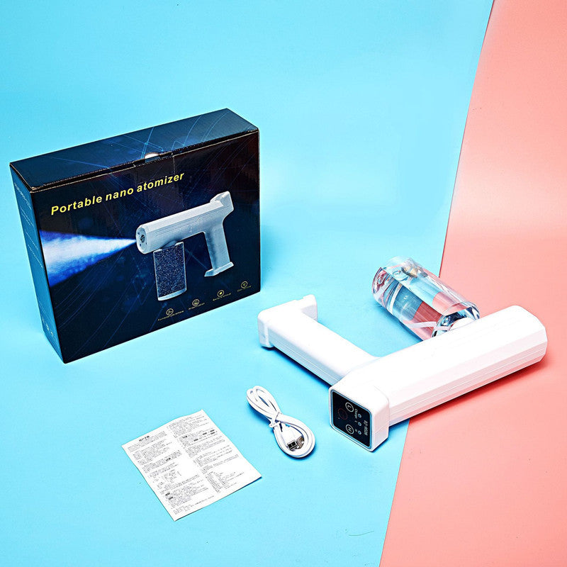 Blue Nano Wireless Disinfection Gun Rechargeable Spray Disinfector