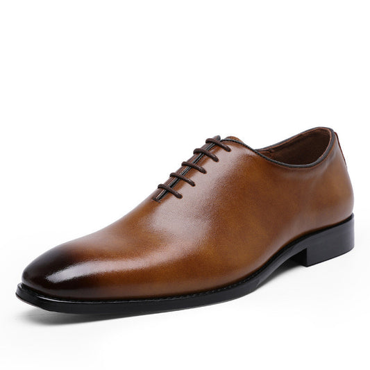 Our New Collection 2025 Men's Cowhide Business Casual Rubber Shoes