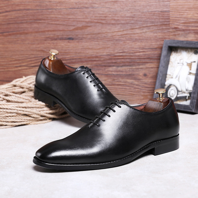 Our New Collection 2025 Men's Cowhide Business Casual Rubber Shoes