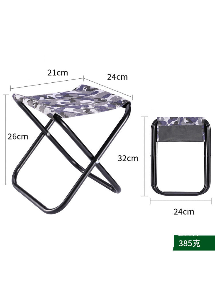 Portable Outdoor Folding Small Stool Bench  Light Fishing Chair Train Travel Subway Line Up Without Seat Mazar