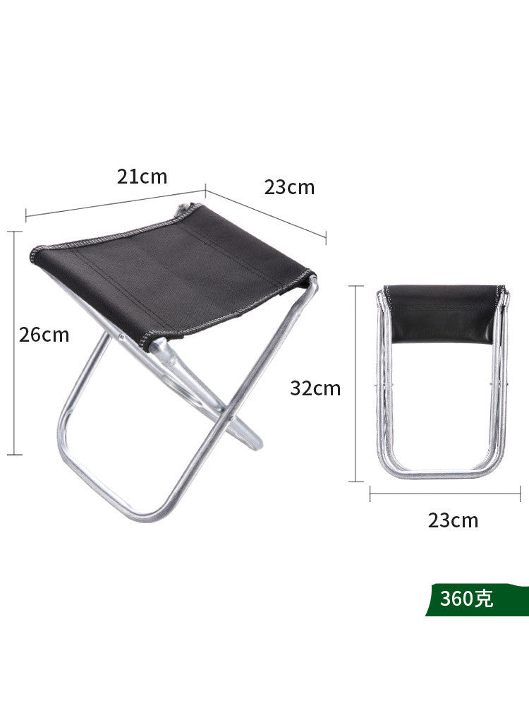 Portable Outdoor Folding Small Stool Bench  Light Fishing Chair Train Travel Subway Line Up Without Seat Mazar