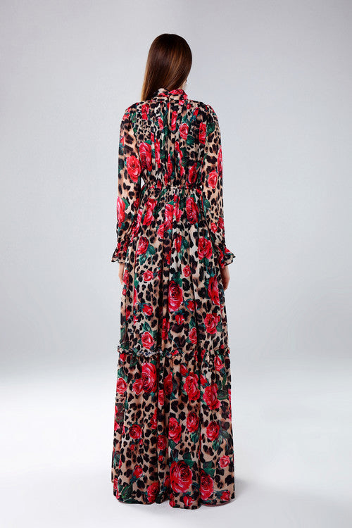 New 2025 Bohemian Sweet Temperament Beach Skirt Waist Is Thinner Long Dress