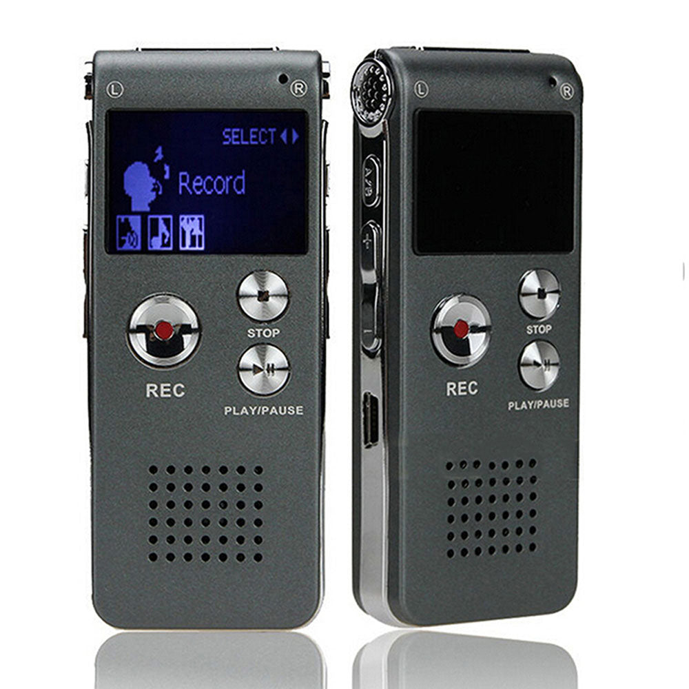Mini Dictaphone 8GB 16GB 32GB Voice Audio Record Activated Spy Digital Sound Audio Recorder Mp3 Player With Headphones