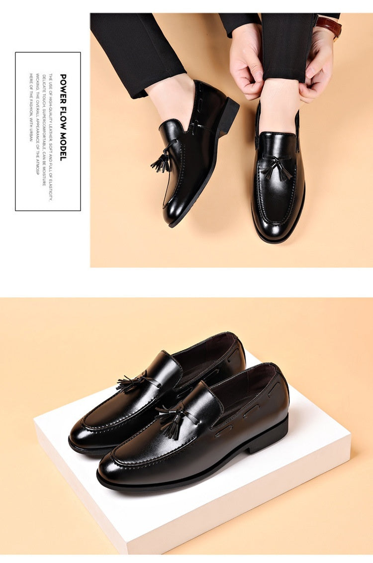 Men's New Suit Low Heel Leather Shoes