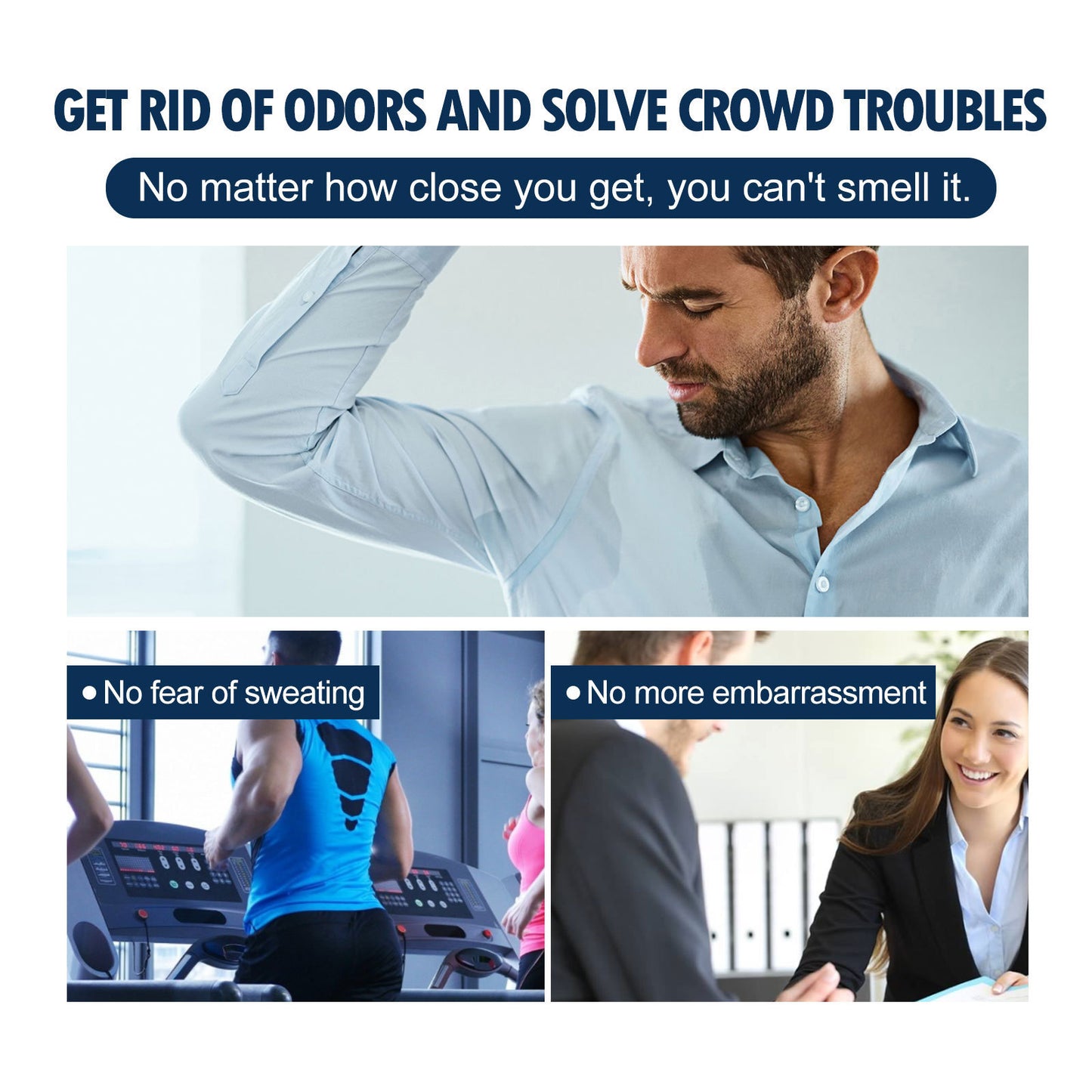 Men's Whole Body Deodorant Cream Gently Removes Body Odor free gift laptop stand